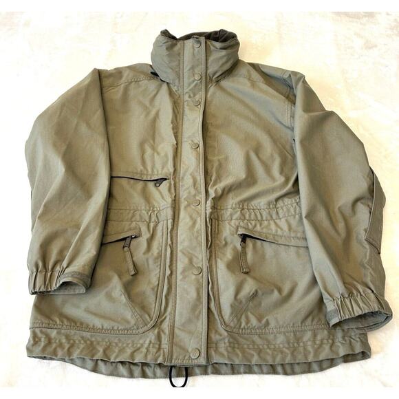 ROYAL ROBBINS Mens "Go Anywhere" Hooded Parka Size S Green Hide Away Hood - Picture 1 of 16